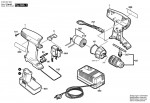 Bosch 0 603 937 666 Psr 9,6 Ve Cordless Screw Driver 9.6 V / Eu Spare Parts